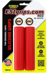 Chwyty ESI GRIPS Ribbed Chunky red czerwone