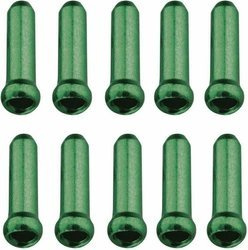 Jagwire końcówka linki przerzutki/hamulca zielona zestaw - 10 szt