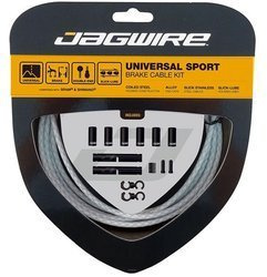 Linki i pancerze hamulca JAGWIRE UNIWERSAL SPORT białe z plecionką
