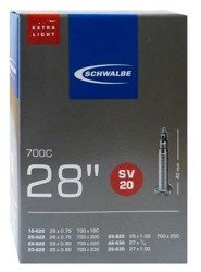 Dętka Schwalbe Szosowa SV20 18/25Cx700 18-25c extra light