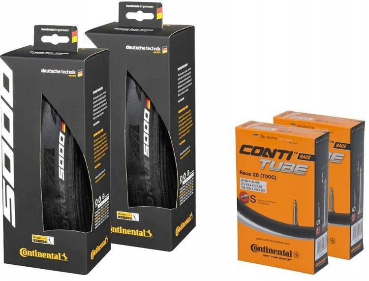 パーツ Continental Grand Prix GP 5000 25C Zestaw GP5000 25c + dętki LIGHT | Dobra Cena | Sklep Online