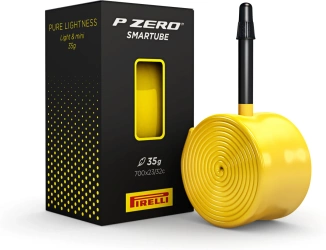 Dętka Pirelli Tube P ZERO SmarTUBE 23/32-622, Presta 60mm Yellow w/ black valve