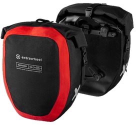 Sakwy tylne EXTRAWHEEL WAYFARER PREMIUM CORDURA BLACK/RED 50L
