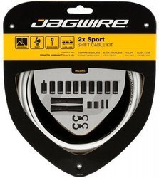 LINKI PRZERZUTKI Z PANCERZEM JAGWIRE UNIVERSAL SPORT BIAŁE