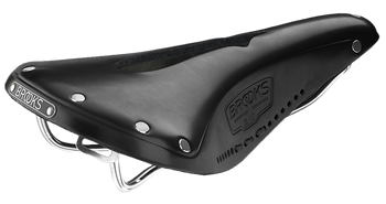 Siodełko rowerowe BROOKS B17 Leather Carved Black czarne