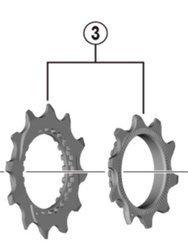 Zestaw koronek Shimano CSM9100 10-12T CS-M8100