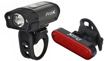 ZESTAW LAMPEK PROX przód HYDRA II 400lm + tył 10lm USB-C