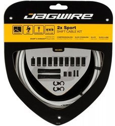 Linki przerzutek z pancerzem JAGWIRE Universal Sport białe z plecionką