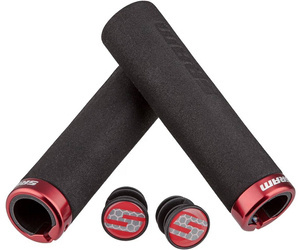 Gripy chwyty SRAM LOCKING GRIPS FOAM czarny / czerwony